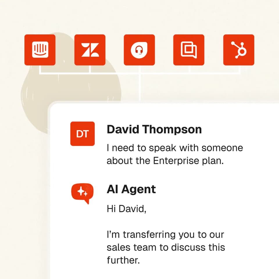 Add to Intercom, Zendesk or your existing helpdesk in a few clicks
